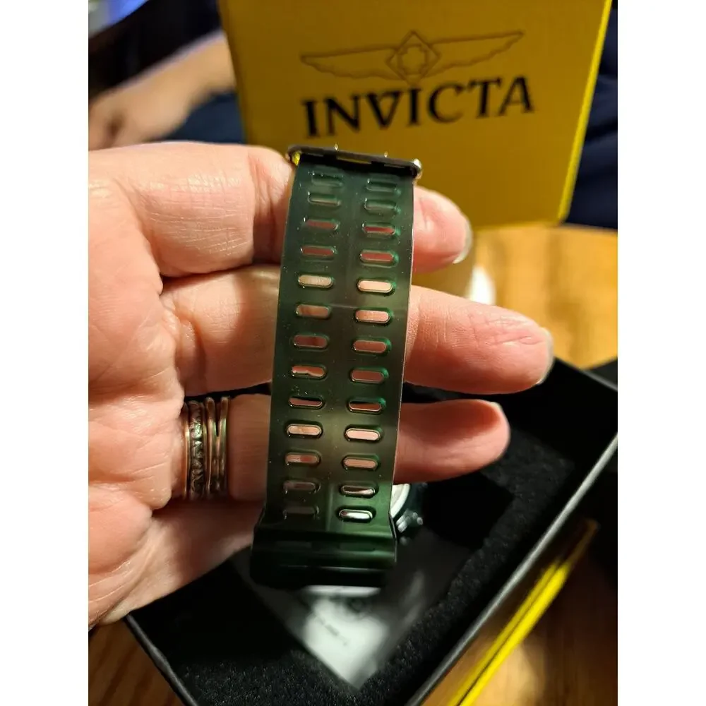 INVICTA Racing Burnout Men's Digital Watch 49042 52mm Black Green Band